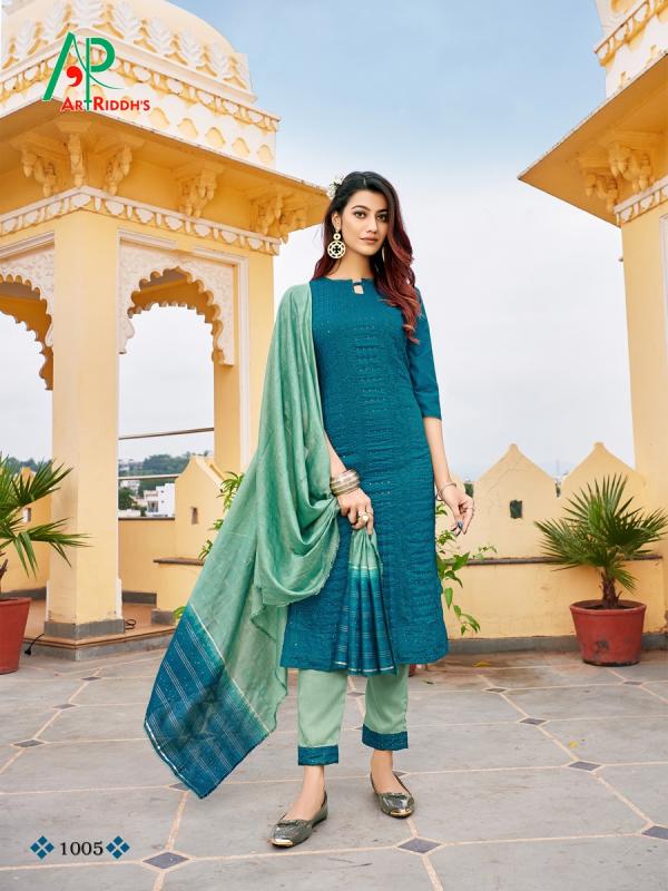 Art Riddh's Ferin Designer Festive Wear Readymade Salwar 